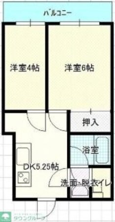 ブルーベイhonjo3の物件間取画像